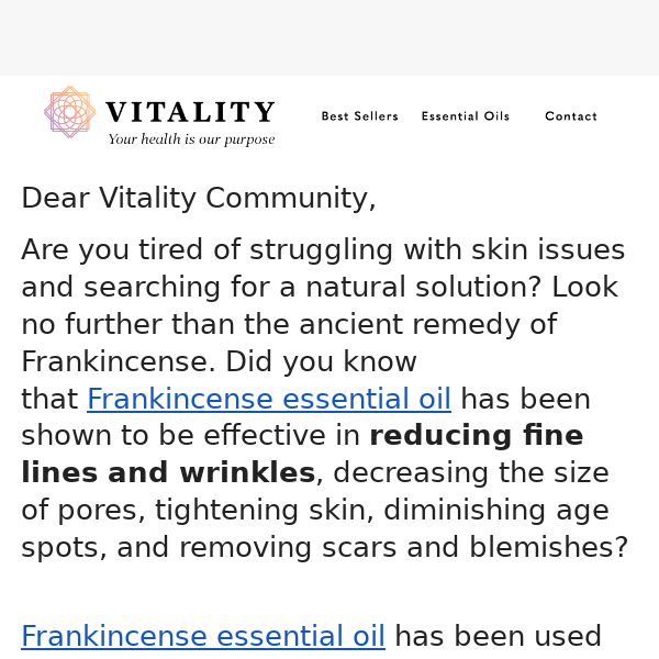 Frankincense Benefits for Skin, Hair and Health: Unlock the Power of F