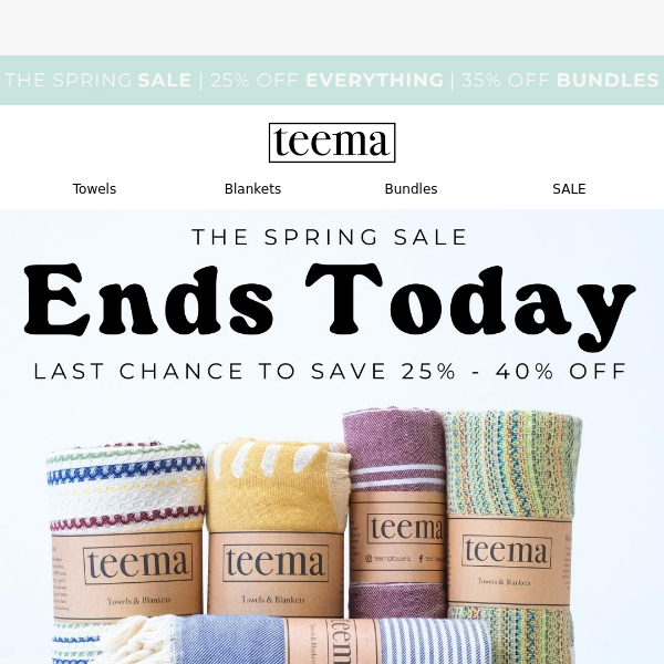 It's The Last Day To Save At The Spring Sale 🚨👋🌷