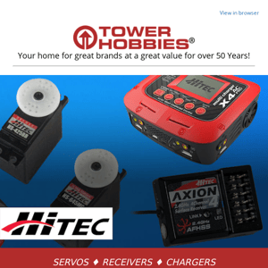 Shop RC Accessories from HiTec at Tower Hobbies!