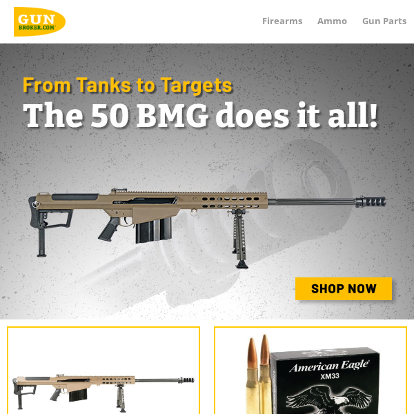 From Tanks to Targets. The 50 BMG does it all!