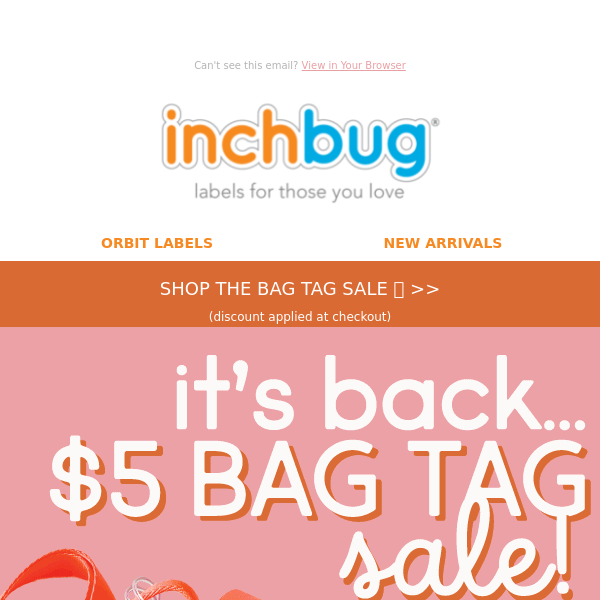 Hey Inch Bug, check out this $5 SALE 👀