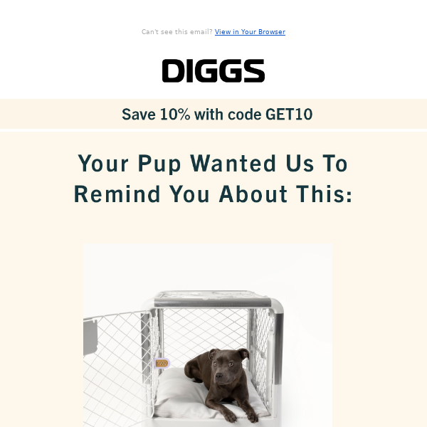 Save 10% on Puppy Crate & Bed Set
