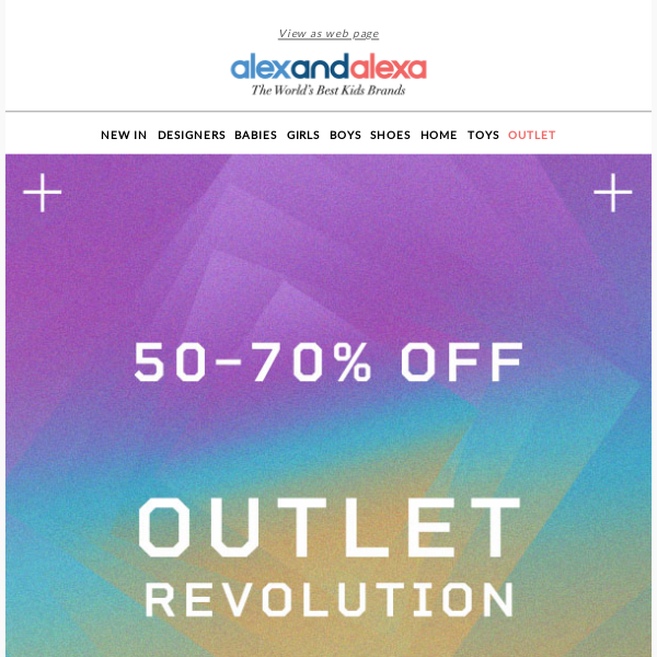 Outlet revolution: enjoy 15% extra off 😍