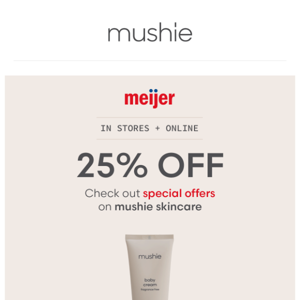 25% OFF mushie at Meijer ✨