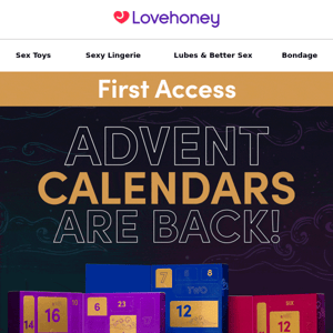 First Access | Advent Calendars are back