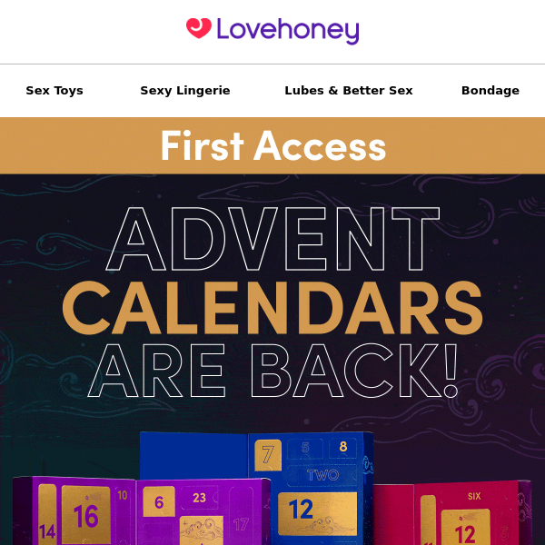 First Access | Advent Calendars are back