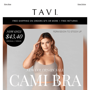 Cami Bra: New Colors On SALE