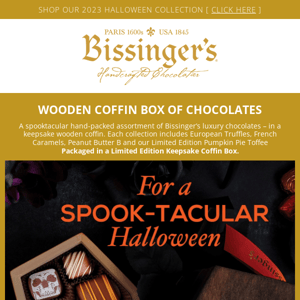 🎃 Halloween Exclusive: Spooky Wooden Coffin Chocolates! 🍫