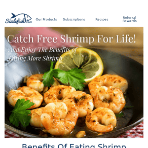 The Benefits of Eating More Shrimp + FREE SHRIMP for Life! 🍤