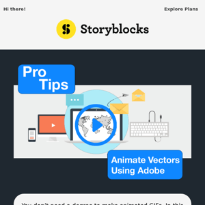 Learn to animate vectors + Tips from our team
