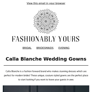 Calla Blanche Wedding Gowns