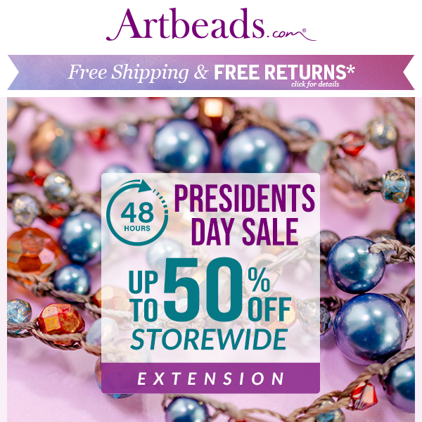 [SALE EXTENDED 48 HOURS] Presidents' Day Deals Continue!
