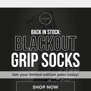 Restocked: ◼️ Blackout Socks