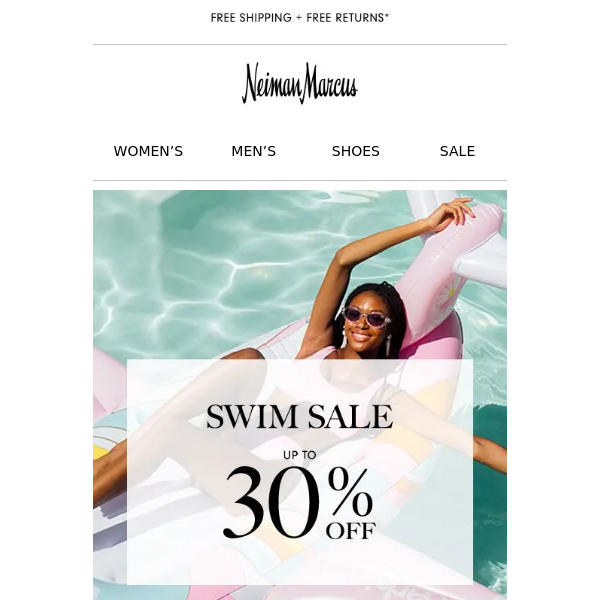 Swim Sale: Up to 30% off!