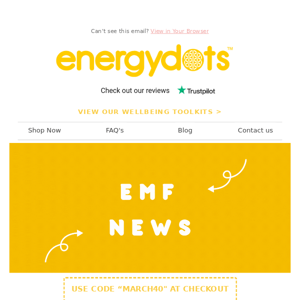 Energy Dots, MORE 5G EMF NEWS 🚨 MARCH DISCOUNTS