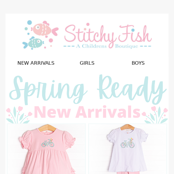 New Arrivals To Ride Into Spring!