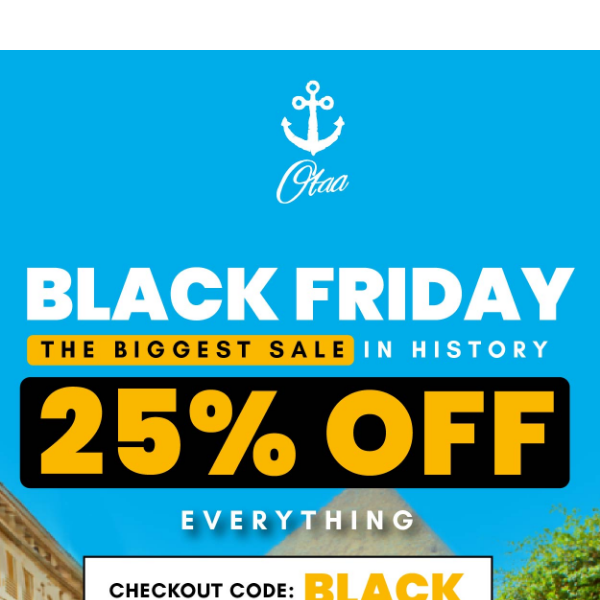 Biggest Sale of The Year - 25% OFF