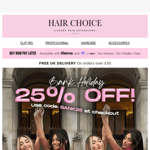 SALE💥 25% OFF HAIR EXTENSIONS🚨