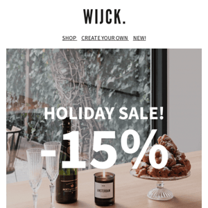 -15% discount | Holiday Sale