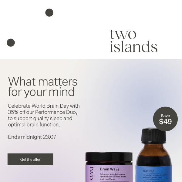 Save $49 on our Performance Duo