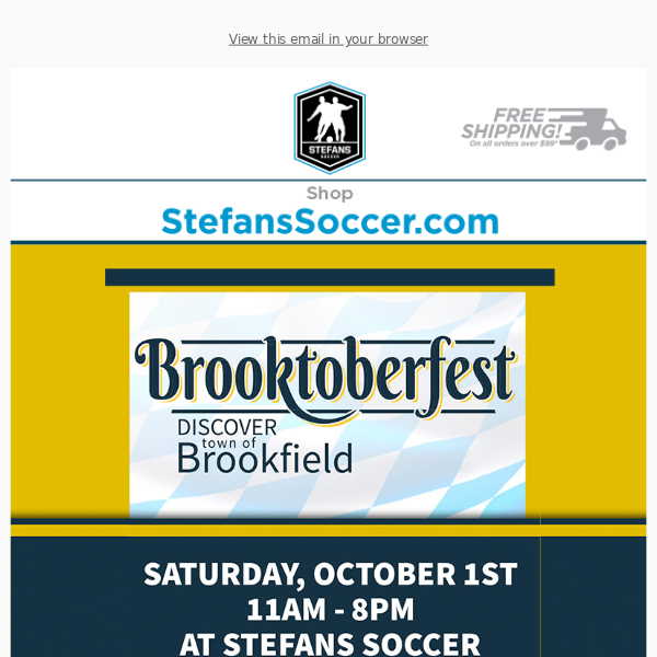 🥨🇩🇪 2nd Annual Brooktoberfest is October 1st at Stefans Soccer Brookfield