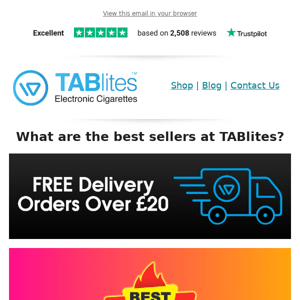 🏆 What are the best sellers at TABlites?