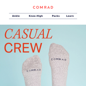 Meet Our All-New Crew Socks 🤯