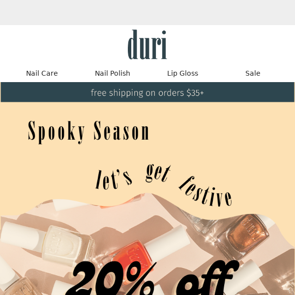 20% OFF + Halloween Nail Inspo 🎃