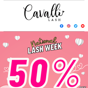 National Lash Week! ✨ 50% OFF ENTIRE SITE 🛒😱
