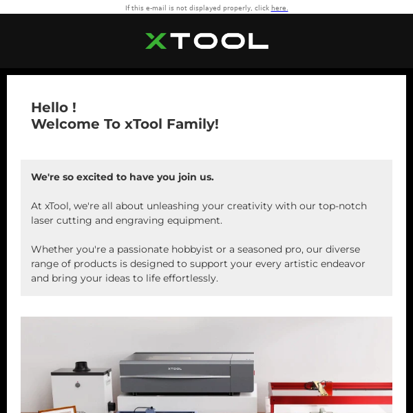 Welcome to xTool 👏 Let's Start Creating Together!