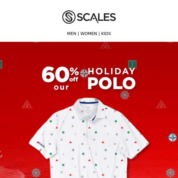 Last Chance: 60% Off Holiday Polo