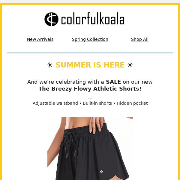 ☀️ Brand New Breezy Flowy Athletic Shorts Are Here! ☀️ - colorfulkoala