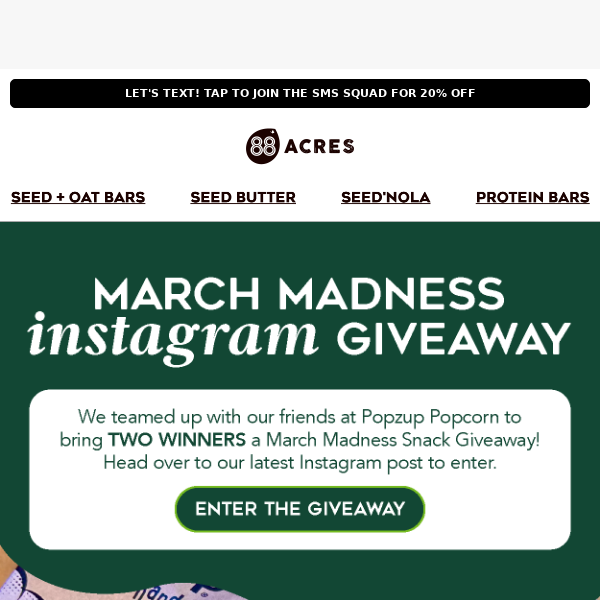 MARCH MADNESS GIVEAWAYYY 🍿🌱