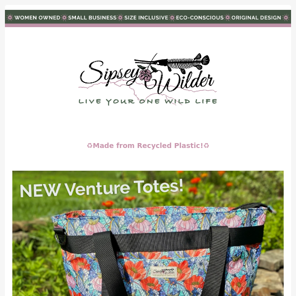 NEW Venture Totes ARE HERE!🌿🦕🌸