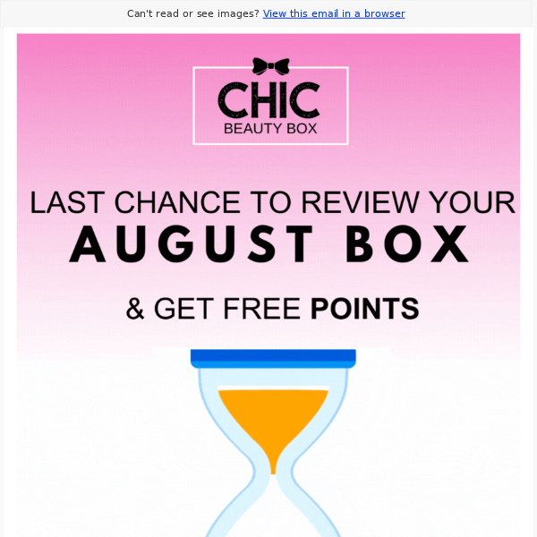 Last chance to review your box⭐