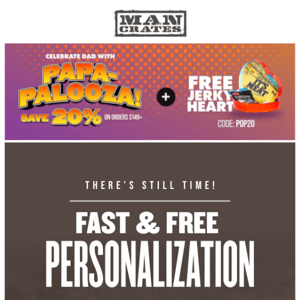 ⏰ There’s Still Time! Personalization is Fast and Free