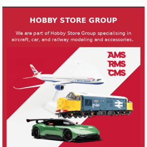 Explore Hobby Store Group | £8 for you! ✈