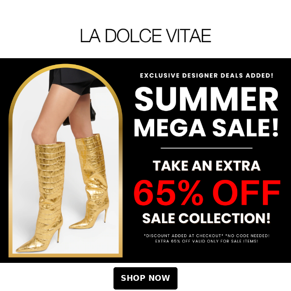 📣 LUXE Deals! Extra 65% Off Sale Collection!!