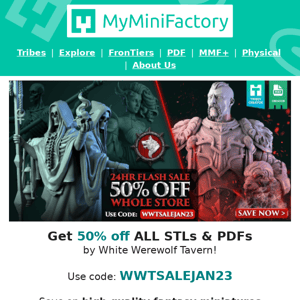 50% off mystical bundles & skull dioramas 🔥