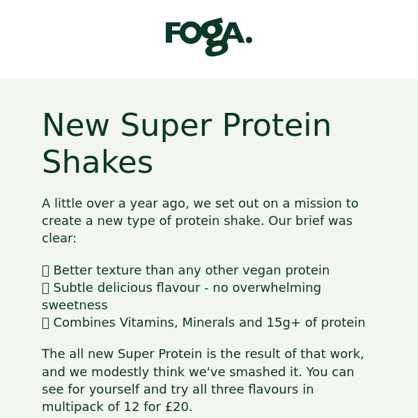 🆕 Super Protein for super smooth vegan shakes