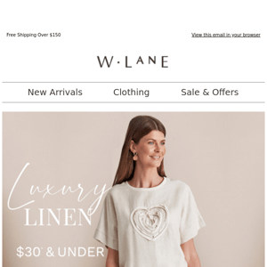Calling All Linen Lovers 📞 Shop $30 & Under