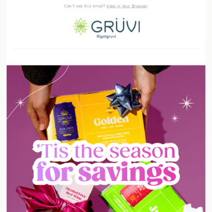 🎁 Tis the season for savings at Grüvi 🎁