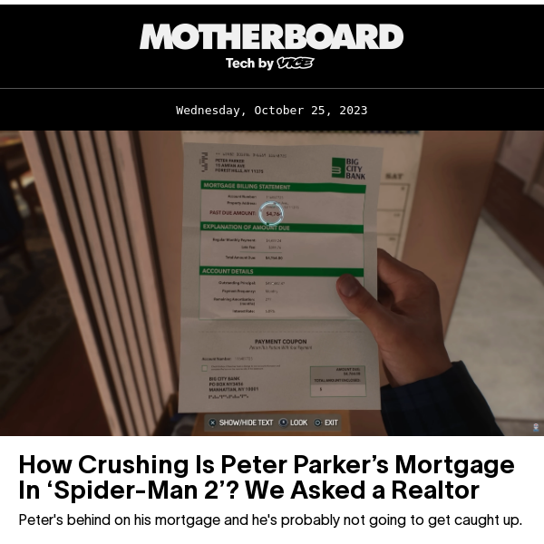 Spider-Man 2' Reveals Peter Parker's Mortgage Rate. Brokers Weigh in.