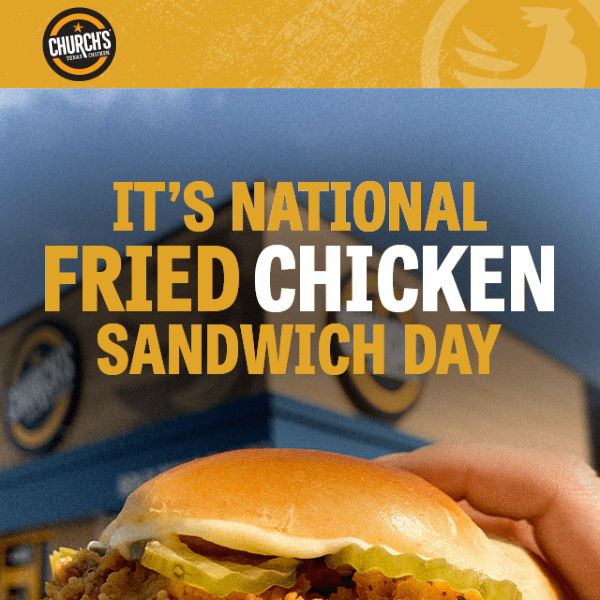 It’s a chicken sandwich kind of day.