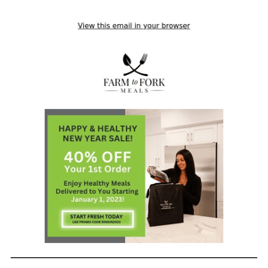 Start Fresh with 40% OFF Your First Week