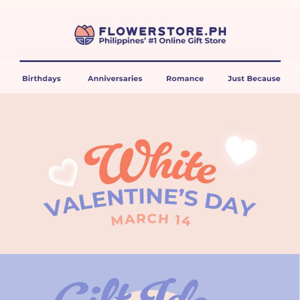 🌸 White Valentine's Day Limited-Time Deals!