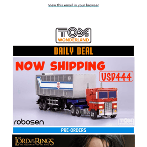 🚗Transform your collection with the Robosen Flagship Optimus Prime Trailer Kit - order now!🚗
