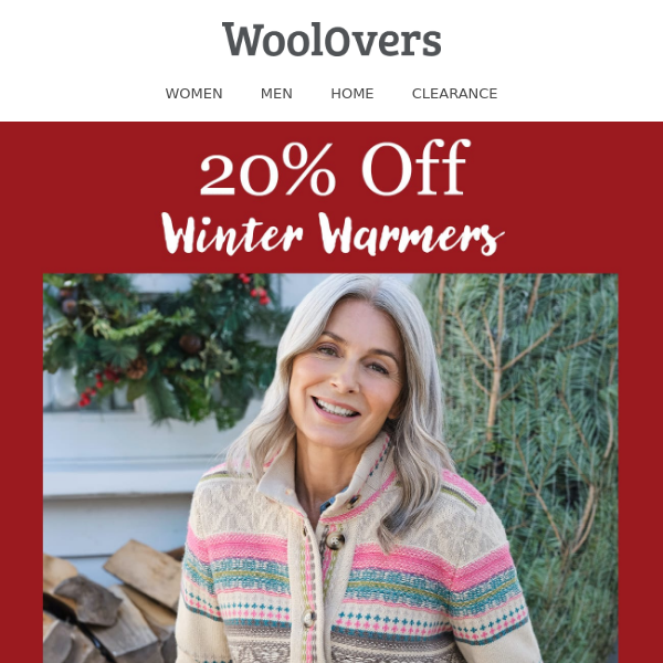 Ends Midnight | 20% Off Winter Warmers