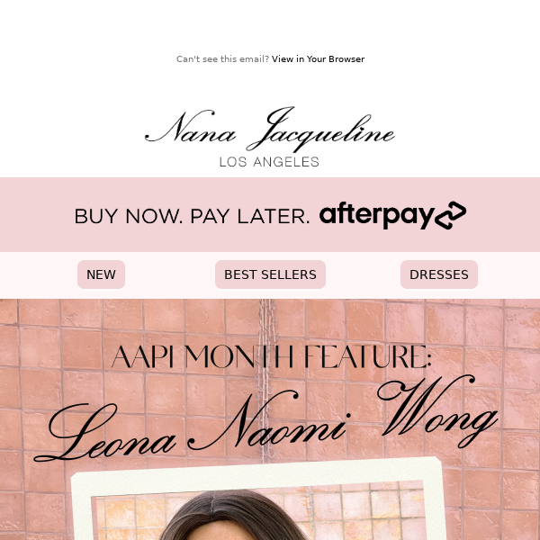 AAPI FEATURE: LEONA NAOMI WANG - Nana Jacqueline