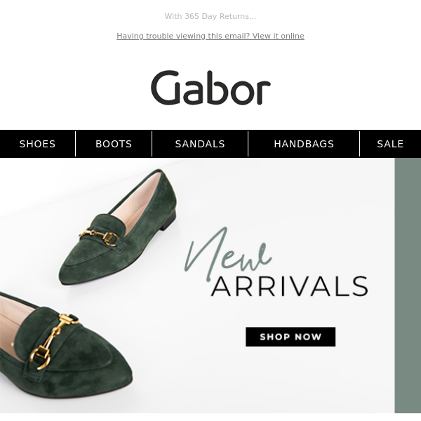 Our Latest New Arrivals! - Gabor Shoes